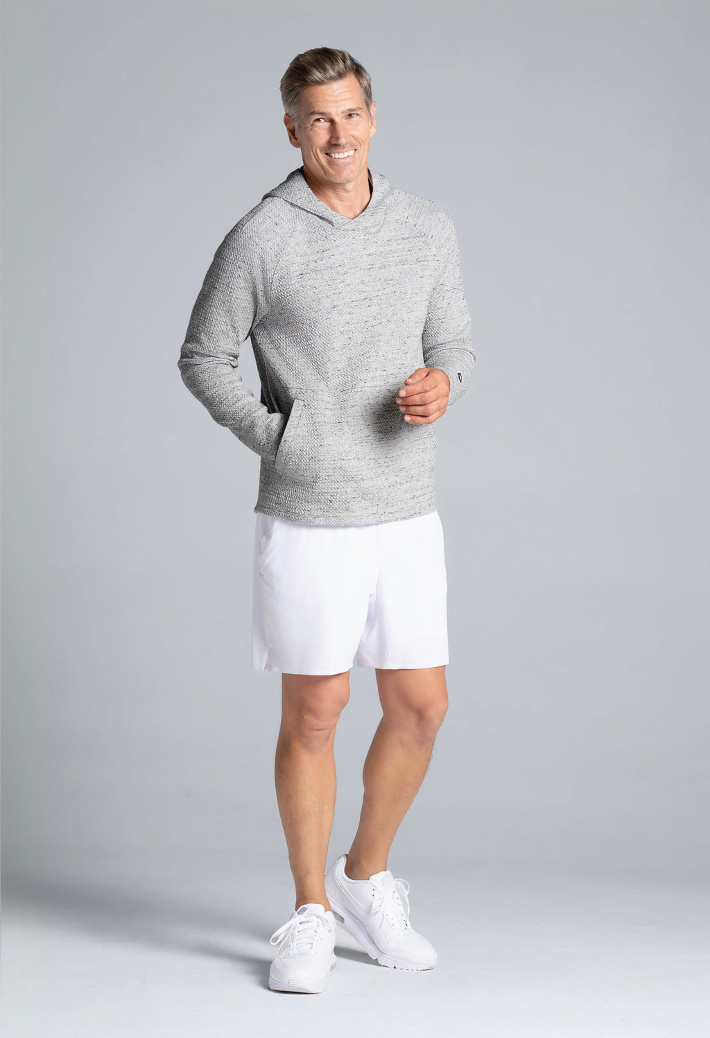 Solid Popcorn Stitch Hoody - 94001